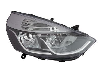 Renault Clio 2012-2016 Koplamp Rechts Chroom (Koplampen), Auto-onderdelen, Verlichting, Nieuw, Verzenden