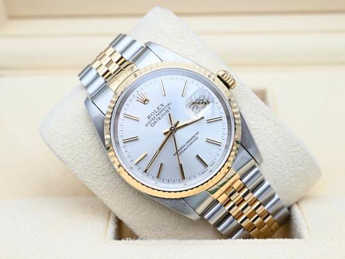 Rolex Datejust Ref. 16233 Year 1992 (Box & Papers), Handtassen en Accessoires, Horloges | Heren, Goud, Zo goed als nieuw, Goud