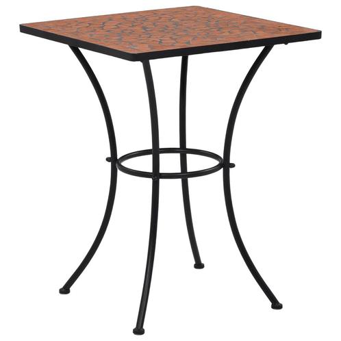 vidaXL Table de bistro mosaïque Terre cuite 60 cm, Tuin en Terras, Tuinsets en Loungesets, Verzenden