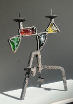 Marcello Fantoni - Kandelaar - Smeedijzer, Muranoglas -