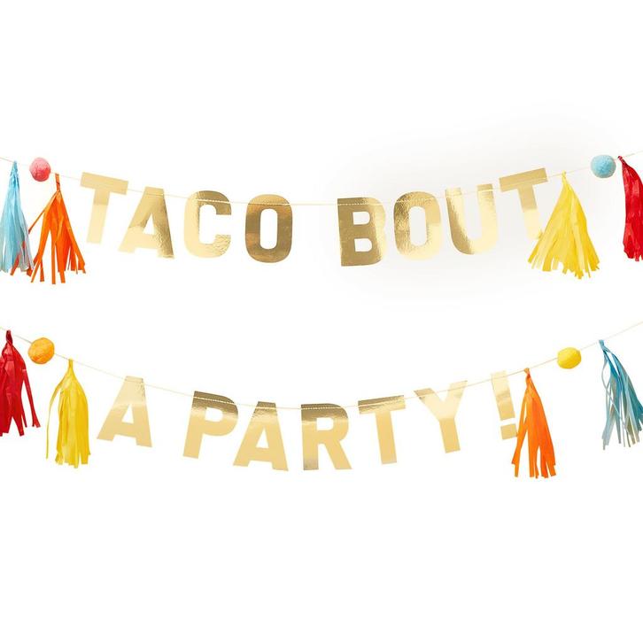 Slinger Taco Party 1,5m, Hobby en Vrije tijd, Feestartikelen, Nieuw, Verzenden