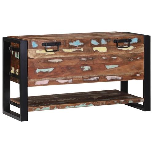 vidaXL Opbergbak Multikleur 80x35x45 cm Massief Gerecycled, Huis en Inrichting, Kasten | Overige, Nieuw, Verzenden