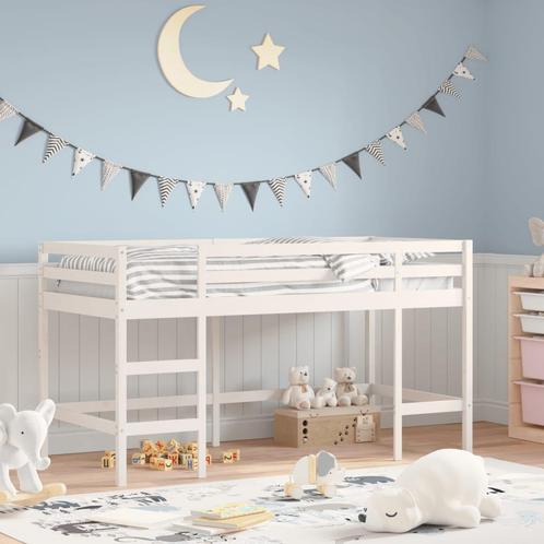 vidaXL Kinderhoogslaper met ladder 80x200 cm massief, Huis en Inrichting, Slaapkamer | Bedden, Nieuw, Verzenden