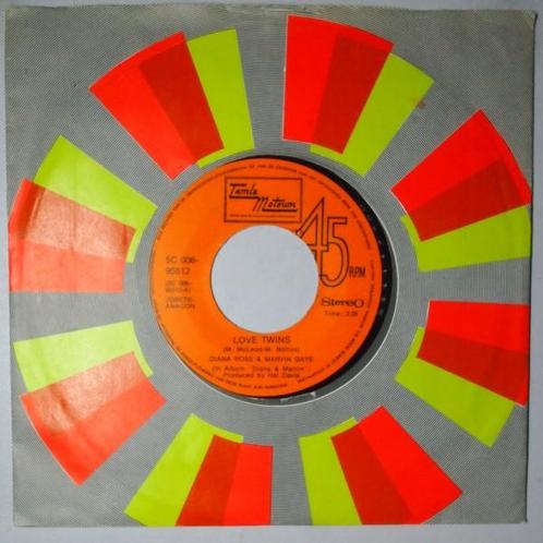 Diana Ross and Marvin Gaye - Love twins - Single, Cd's en Dvd's, Vinyl Singles, Single, Gebruikt, 7 inch, Pop