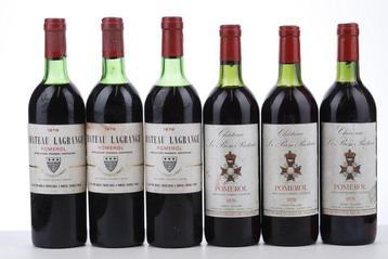 1976 x3 Chateau Lagrange, 1976 x3 Le Bon Pasteur, 2000 x5 De