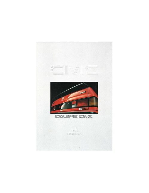 1987 HONDA CIVIC COUPÉ CRX BROCHURE NEDERLANDS, Livres, Autos | Brochures & Magazines