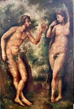 Peter Paul Rubens (1577-1640), Navolger van - Adamo ed Eva