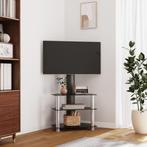 vidaXL Tv-standaard hoek 3-laags voor 32-70 inch zwart en, Verzenden