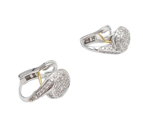 Boucles doreilles - 18 carats Or blanc, Or jaune - 1.46ct., Handtassen en Accessoires, Oorbellen