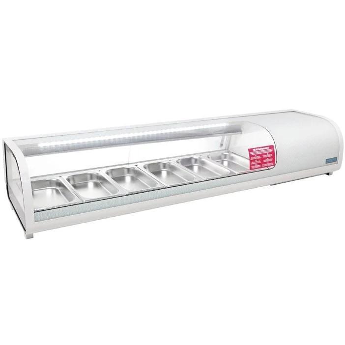 Tapasvitrine | G-SERIE | Wit | 6x 1/3 GN | 0°C/+12°C |, Zakelijke goederen, Horeca | Keukenapparatuur, Nieuw in verpakking, Verzenden
