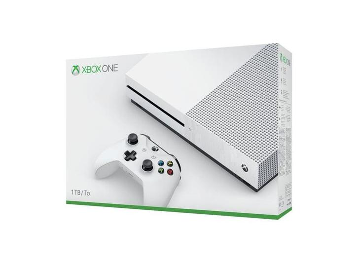 Xbox One S 1TB Wit + S Controller in Doos, Games en Spelcomputers, Spelcomputers | Xbox One, Zo goed als nieuw, Ophalen of Verzenden
