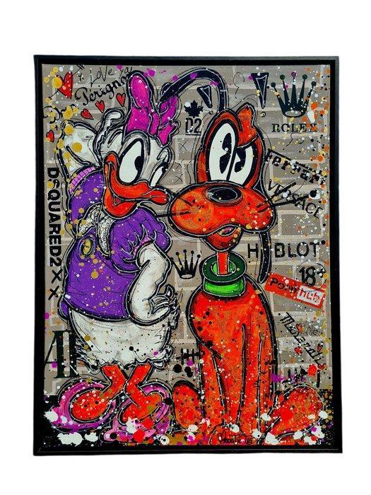 Moontje - Daisy & Pluto The Brand edition., Antiek en Kunst, Kunst | Schilderijen | Modern