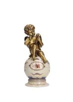 Beeldje - Putti (2) - Brons, Porselein, Antiek en Kunst