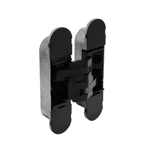 Scharnier 130x30mm onzichtbaar zwart 3D verstelbaar, Doe-het-zelf en Bouw, Hang- en Sluitwerk, Scharnier, Nieuw, Overige materialen