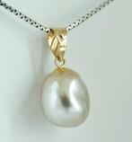 Zonder minimumprijs - Hanger - 18 karaat Geel goud Parel -