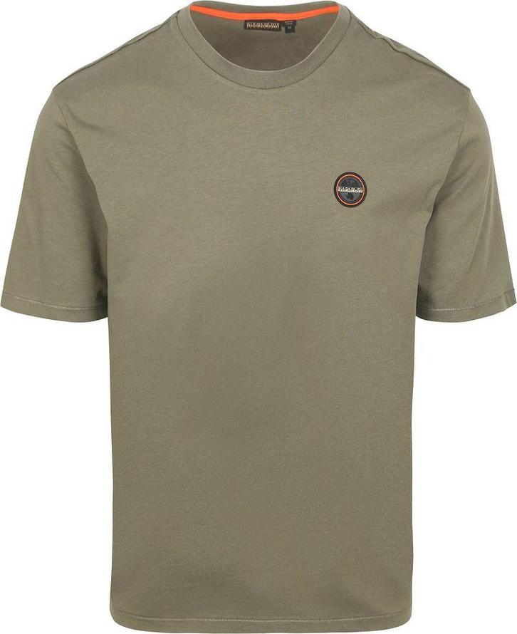 Napapijri Badge T-shirt Olijfgroen maat Maat 52/54 (L) Heren, Kleding | Heren, T-shirts, Groen, Nieuw, Maat 52/54 (L), Verzenden