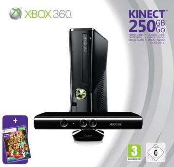 Xbox 360 Slim 250GB + Controller in Doos (Kinect Bundel)