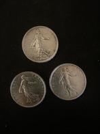 France. 5 Francs 1960/1964 Semeuse (lot de 3 monnaies en