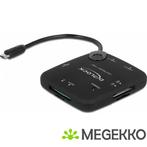 Delock 65529 Micro USB OTG-kaartlezer + 3-poorts USB-hub, Computers en Software, Verzenden, Nieuw