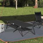vidaXL Opvouwbaar Campingbed Zwart 206 x 76 x 74 cm Oxford, Caravans en Kamperen, Verzenden, Nieuw