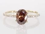 Verlovingsring - 14 karaat Geel goud -  1.17 tw. Diamant, Bijoux, Sacs & Beauté, Bijoux anciens