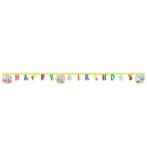 Peppa Pig Letterslinger Happy Birthday 1,2m, Nieuw, Verzenden