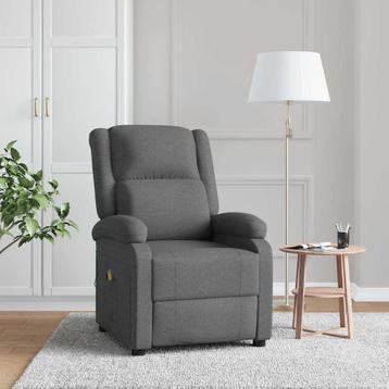 vidaXL Massagestoel stof donkergrijs, Verzenden, Nieuw