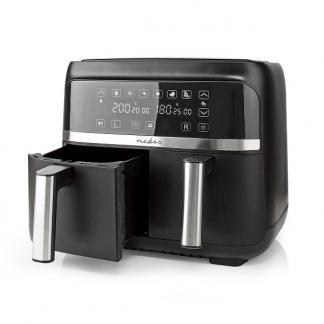 Airfryer | Nedis | 2 x 3.8 liter (2850W, Dubbel, Digitaal), Elektronische apparatuur, Airfryers, Verzenden