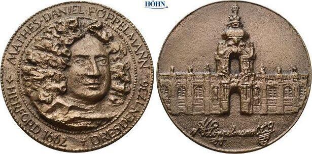 Bronzegussmedaille ohne Jahr Dresden, Postzegels en Munten, Munten | Europa | Niet-Euromunten, België, Verzenden