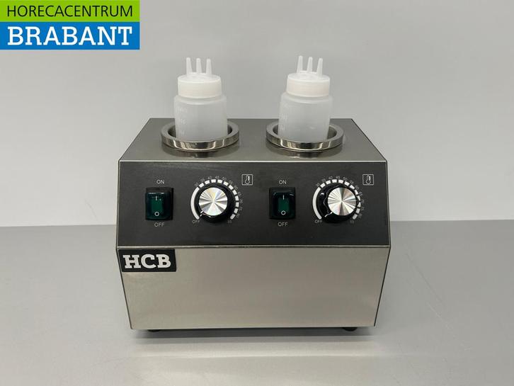 HCB RVS Sauswarmer Flessenwarmer 2 x 950 ml Chocola Kaas Jam, Zakelijke goederen, Horeca | Keukenapparatuur, Ophalen of Verzenden