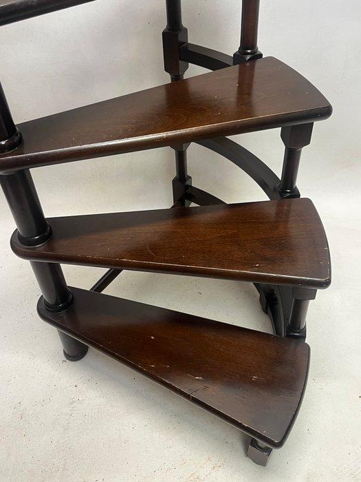 Marches - escabeau de bibliothèque - Bois - échelle, Antiquités & Art, Curiosités & Brocante