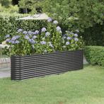 vidaXL Plantenbak 260x40x68 cm gepoedercoat staal, Verzenden, Nieuw