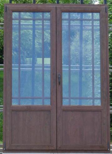 pvc terrasraam , raam , chassis , kozijn 144 x 205 eik beschikbaar voor biedingen