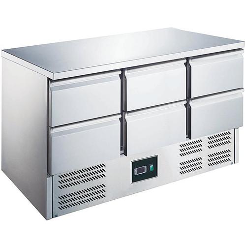 SARO Gekoelde werkbank met 6 lades - ES 903 S/S TOP 0/6, Articles professionnels, Horeca | Équipement de cuisine, Envoi