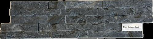 Natuurstenen steenstrips Black Antique Rock - 61x15 cm, Doe-het-zelf en Bouw, Tegels, Minder dan 20 cm, 60 cm of meer, Nieuw, Overige materialen