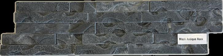Natuurstenen steenstrips Black Antique Rock - 61x15 cm, Doe-het-zelf en Bouw, Tegels, Minder dan 20 cm, 60 cm of meer, Nieuw, Overige materialen