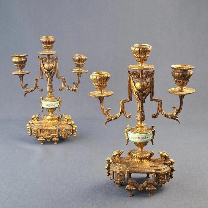 Kandelaar - Brons, Antiek en Kunst, Antiek | Overige Antiek