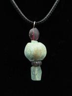 Oud-Romeins Decoratieve glazen kralen met een faience