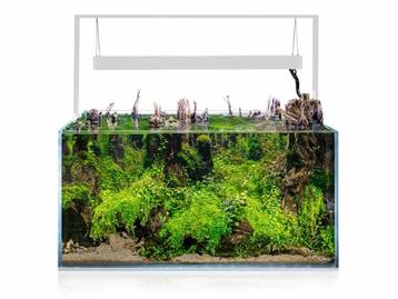 Osaka Ultrascape wit 90x60x45cm aquarium + 4x LED verlichtin, Ophalen of Verzenden, Leeg aquarium