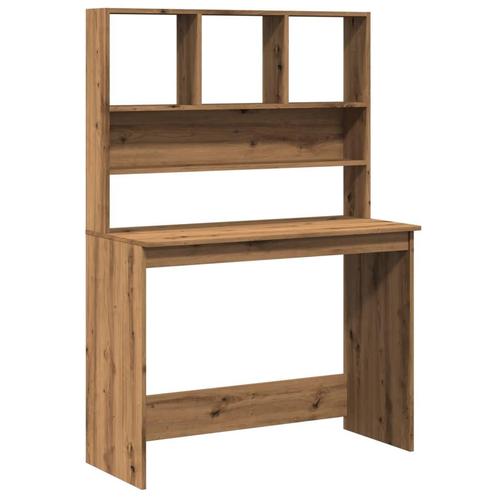 vidaXL Bureau met schappen 102x45x148 cm bewerkt hout, Huis en Inrichting, Bureaus, Nieuw, Verzenden