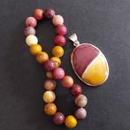 Set met Australische mookaït-jaspis – armband & hanger –