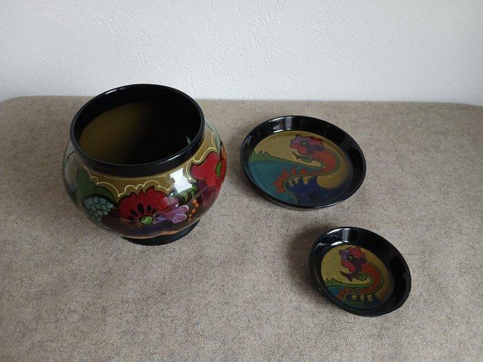 Plateelbakkerij Zuid-Holland - Bloempot - Aardewerk, glans, Antiek en Kunst, Kunst | Designobjecten