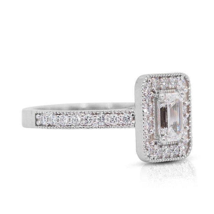 Ring - 18 karaat Witgoud - 1.51ct. tw. Diamant (Natuurlijk), Handtassen en Accessoires, Ringen