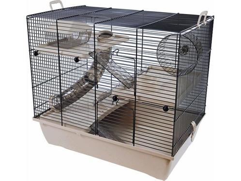 Beeztees Pinky3 - Knaagdierkooi - Mokka - 50x33x45 cm, Huis en Inrichting, Woonaccessoires | Overige, Zo goed als nieuw, Verzenden