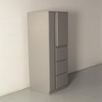 Officenow lockerkast met 3 laden, aluminium, 163 x 59,5 cm, Ophalen of Verzenden