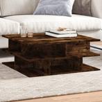 vidaXL Salontafel 70x70x29 cm bewerkt hout gerookt, Verzenden, Nieuw