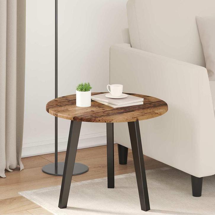 vidaXL Tafelblad Oud hout 50 x 50 x 1,5 cm Bewerkt hout, Huis en Inrichting, Tafelonderdelen, Nieuw, Verzenden