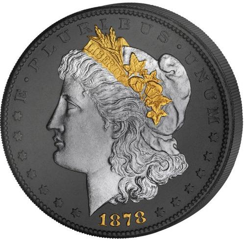 États-Unis. 1 Dollar Golden Enigma Premium Morgan 1 Dollar, Postzegels en Munten, Munten | Europa | Niet-Euromunten