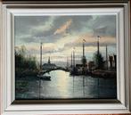 Willem Kroon (1946-2001) - Havenzicht, Antiquités & Art