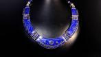 Vintage lapis lazuli handgemaakt ketting - Halsketting, Antiek en Kunst